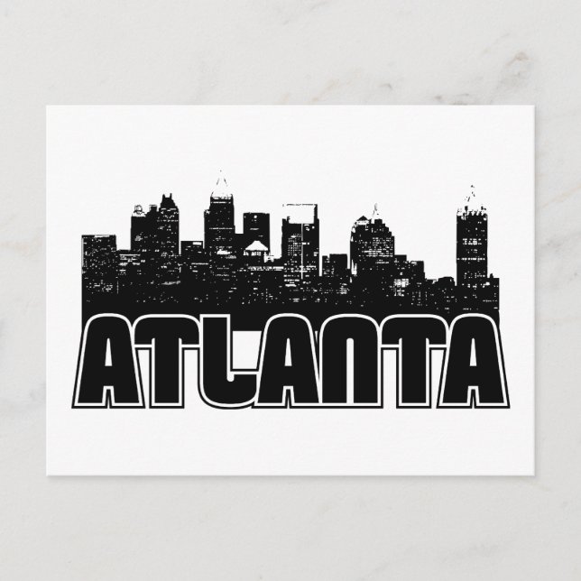 Carte Postale Skyline Atlanta (Devant)
