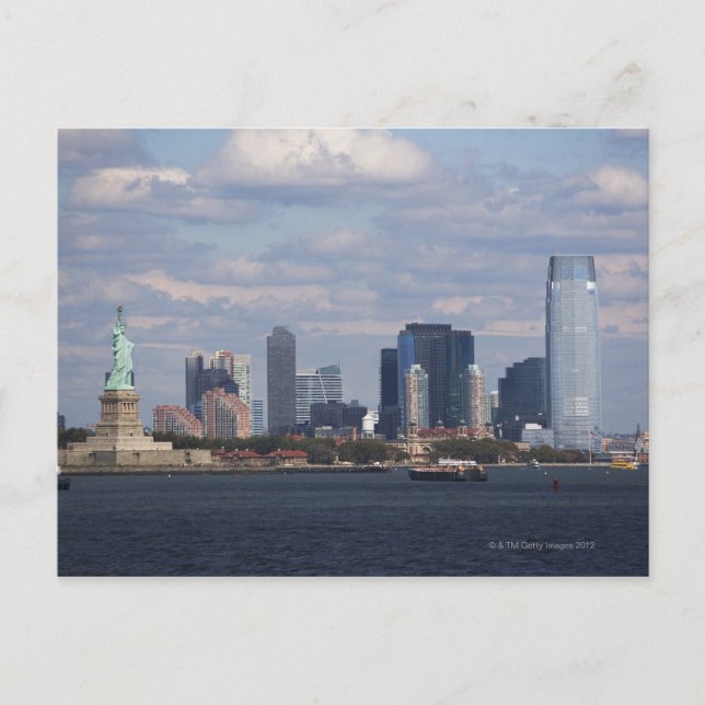 Carte Postale Skyline avec Statue de la Liberté (Devant)