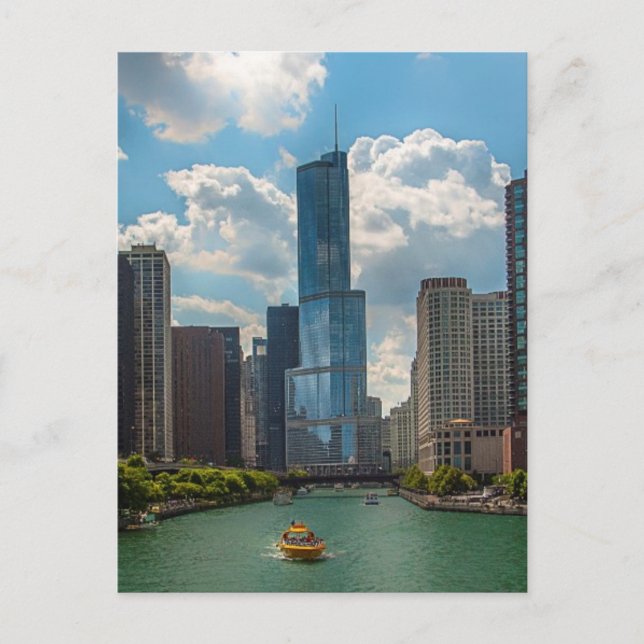 Carte Postale Skyline Chicago (Devant)