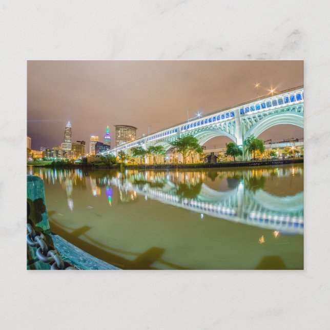 Carte Postale skyline cleveland ohio (Devant)