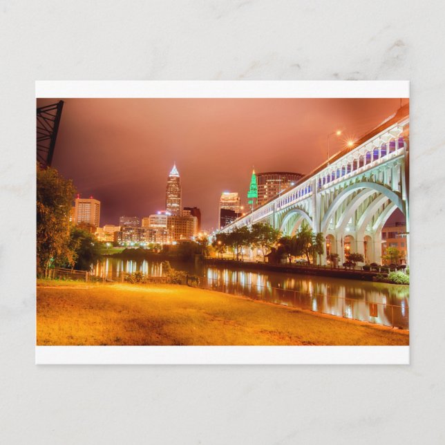 Carte Postale skyline cleveland ohio (Devant)