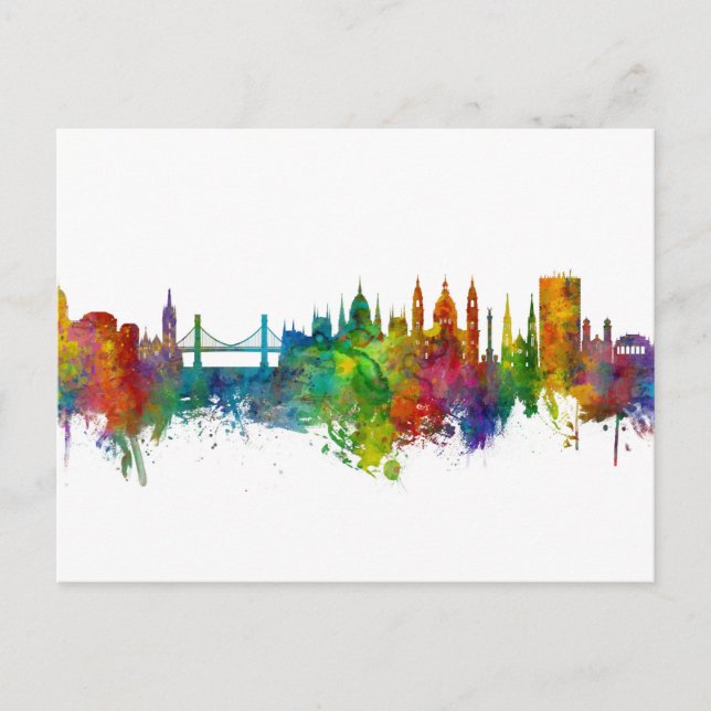 Carte Postale Skyline de Budapest (Devant)