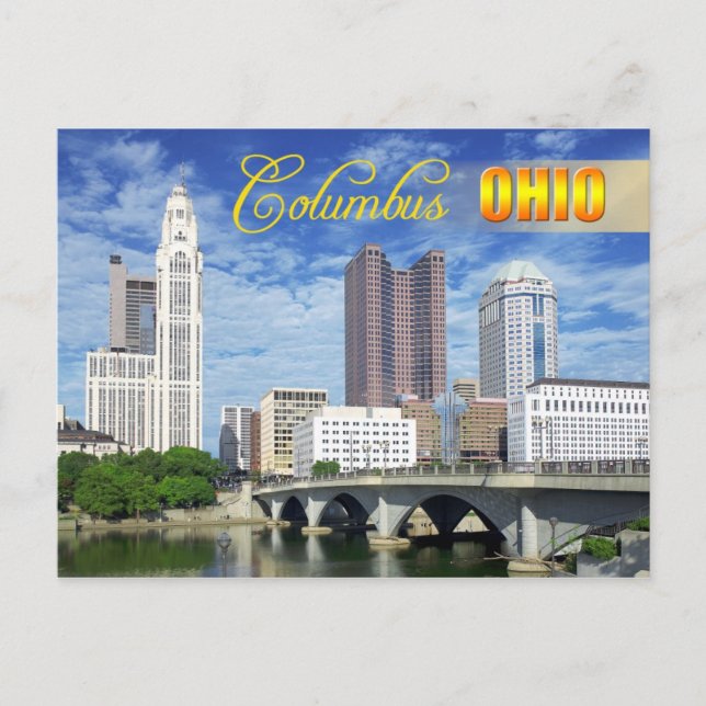 Carte Postale Skyline de Columbus, Ohio (Devant)