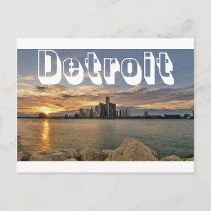Carte Postale Skyline de Détroit