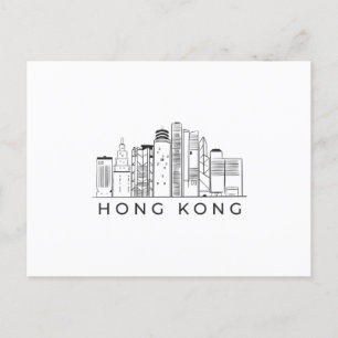 Carte Postale Skyline de Hong Kong