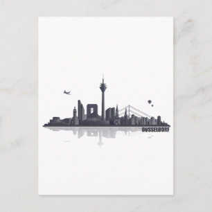 Carte Postale Skyline de la ville de Düsseldorf