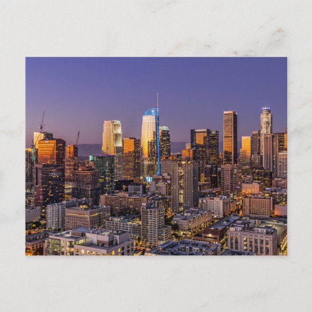 Carte postale Skyline de Los Angeles (Devant)