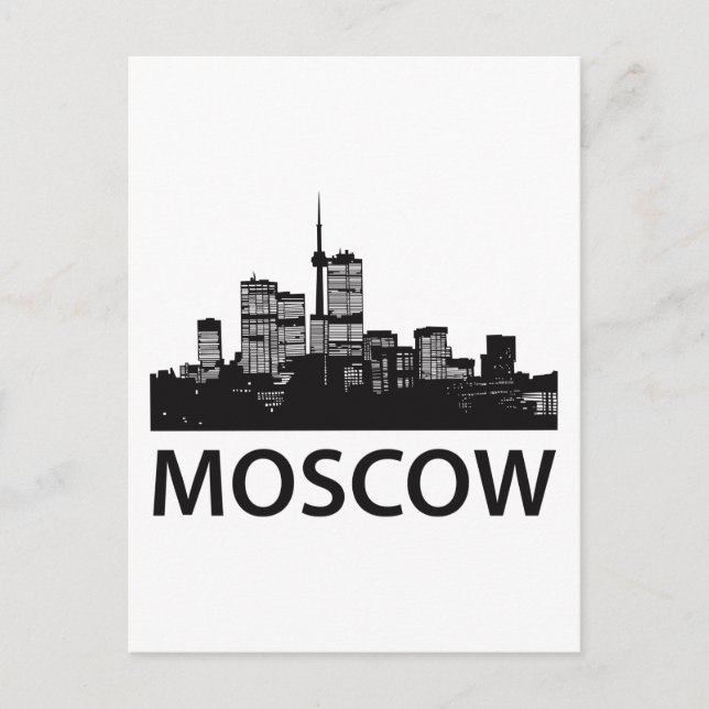 Carte Postale Skyline de Moscou (Devant)
