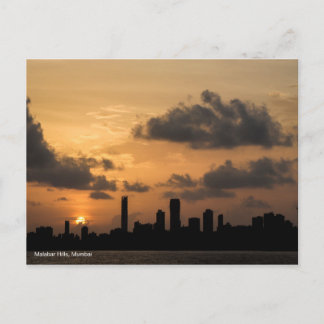 Carte Postale Skyline de Mumbai au coucher du soleil