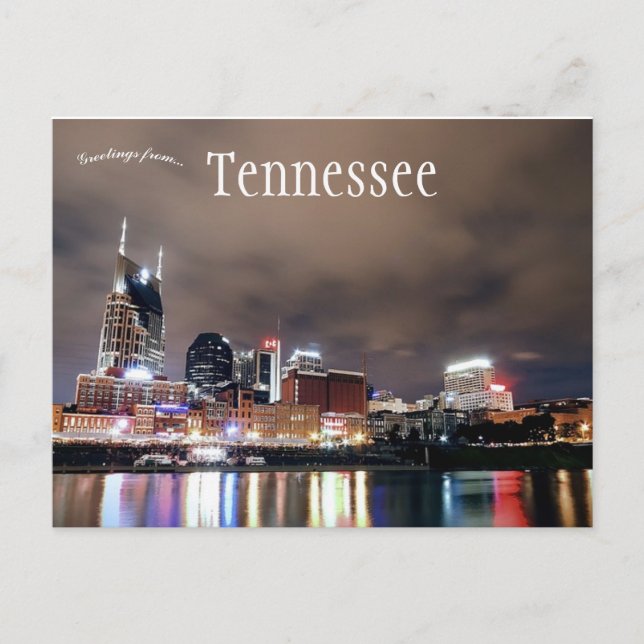 Carte Postale Skyline de Nashville Tennessee USA (Devant)