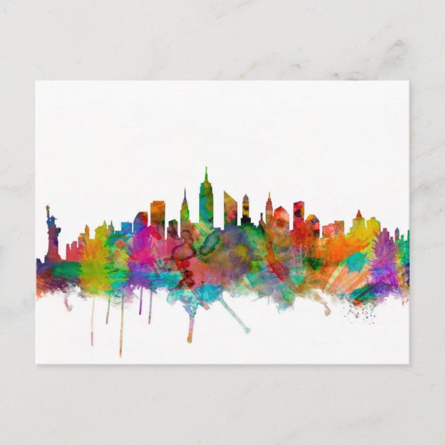 Carte Postale Skyline de New York (Devant)