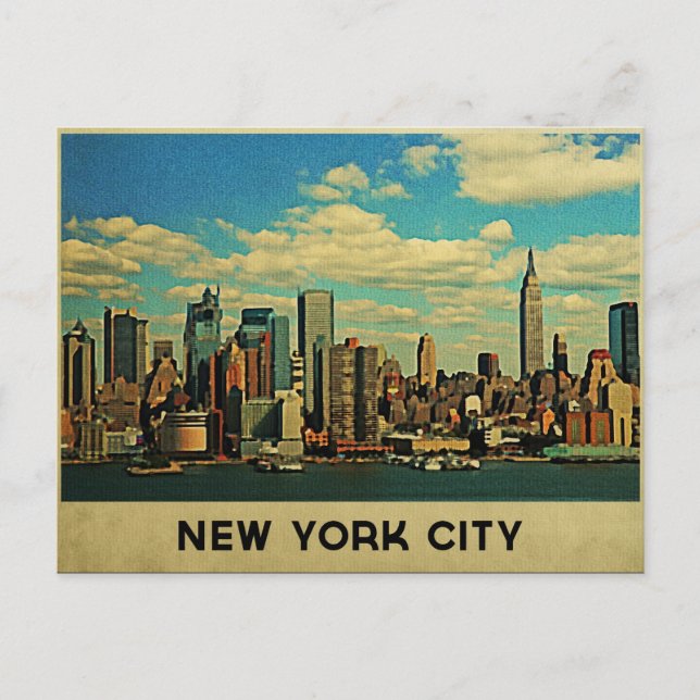 Carte Postale Skyline de New York (Devant)