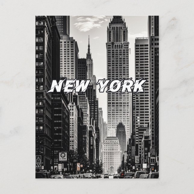 Carte Postale Skyline de New York (Devant)