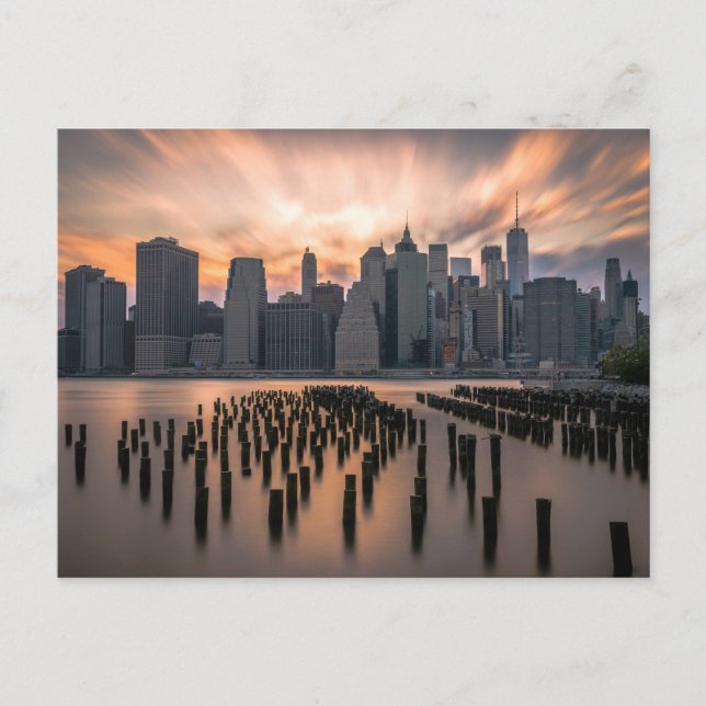 CARTE POSTALE SKYLINE DE NEW YORK (Devant)