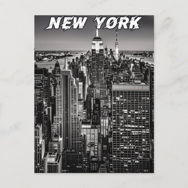 Carte Postale Skyline de New York (Devant)