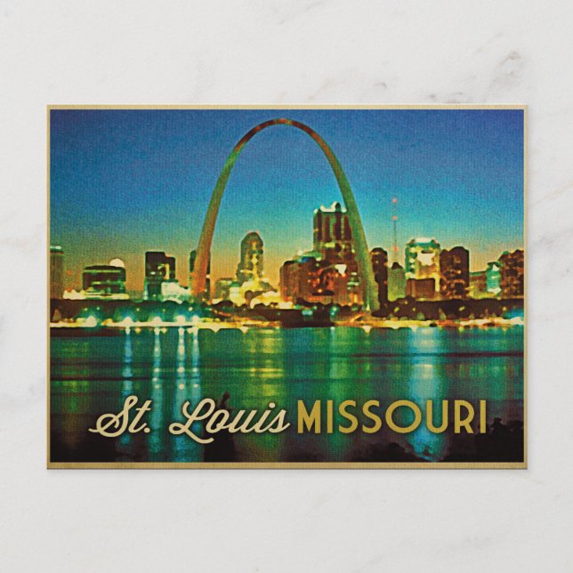 Carte Postale Skyline de Saint-Louis Missouri (Devant)