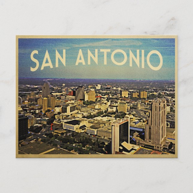 Carte Postale Skyline de San Antonio (Devant)