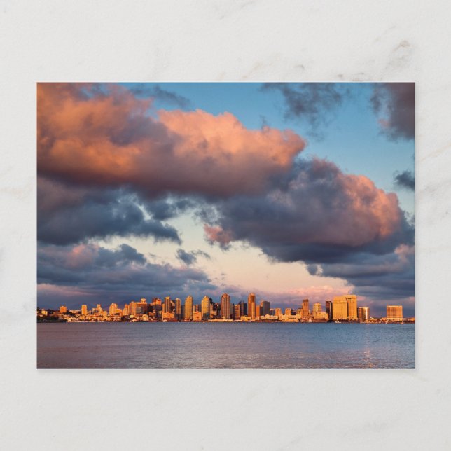 Carte Postale Skyline de San Diego Bay City (Devant)