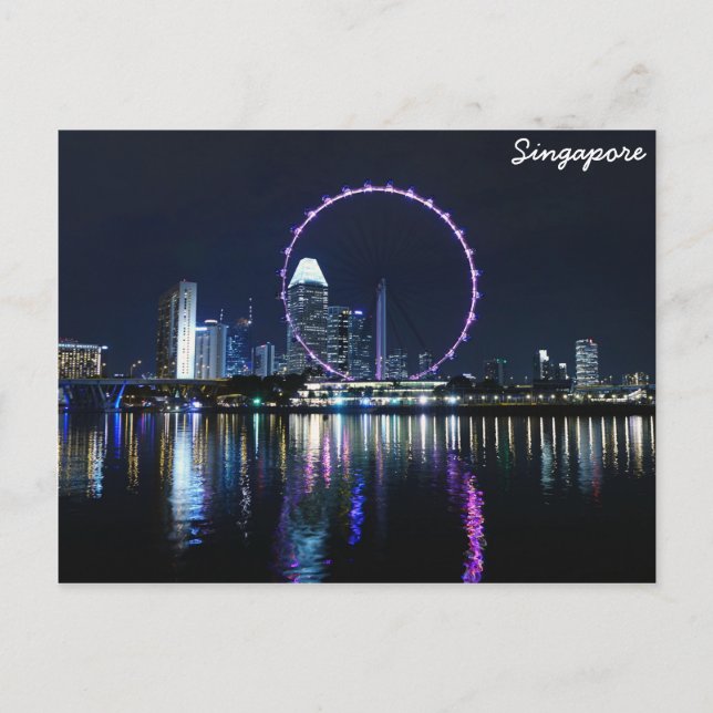 Carte Postale Skyline de Singapour (Devant)