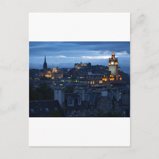 Carte Postale Skyline d'Édimbourg (Devant)