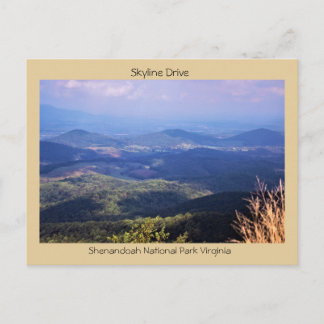 Carte Postale Skyline Drive Shenandoah