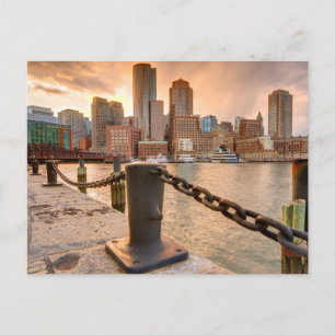 Carte Postale Skyline du quartier financier de Boston