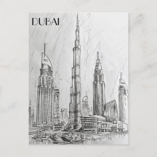Carte Postale Skyline Dubaï