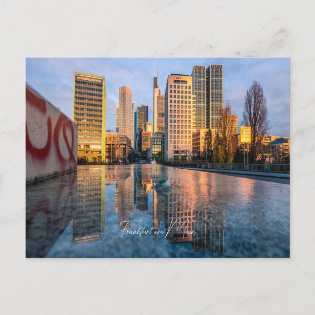 Carte postale Skyline Frankfurt am Main (Devant)