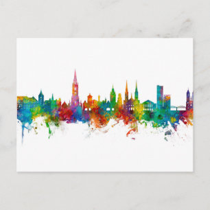 Carte Postale Skyline Fribourg Allemagne