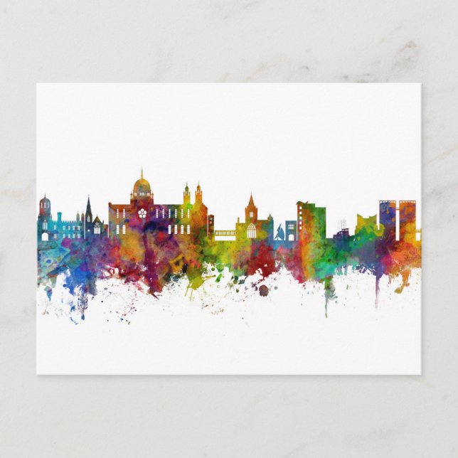 Carte Postale Skyline Galway Irlande (Devant)