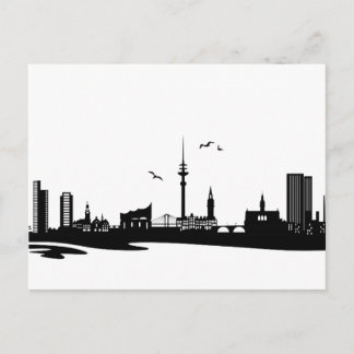 Carte Postale Skyline Hamburg