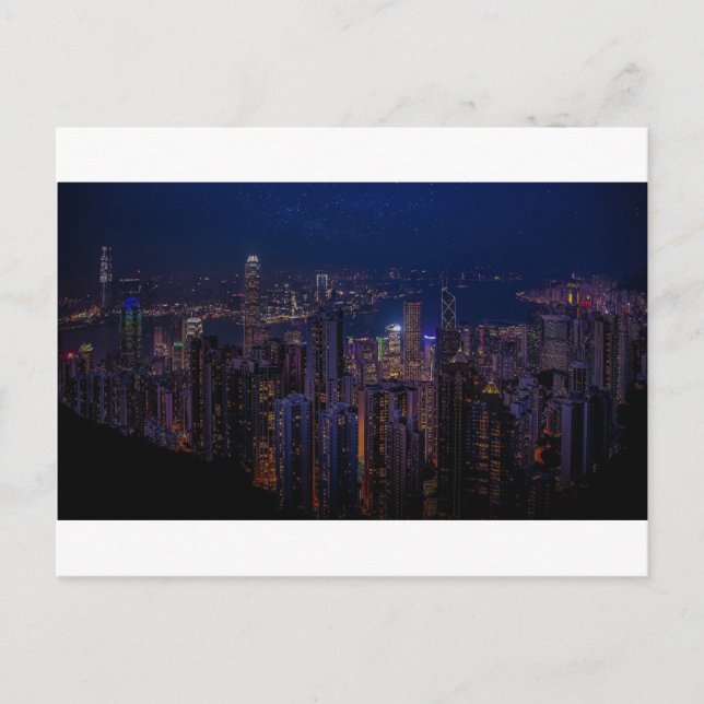Carte Postale Skyline Hong Kong (Devant)