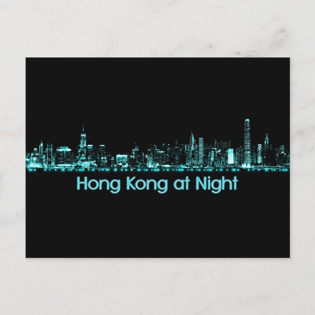 Carte Postale Skyline Hong Kong (Devant)