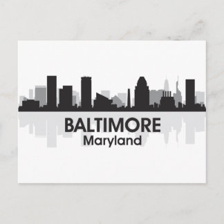 Carte Postale Skyline Maryland Baltimore