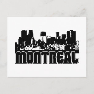 Carte Postale Skyline Montréal