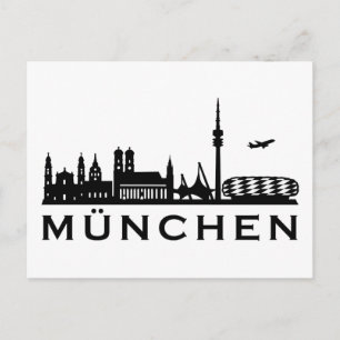 Carte Postale Skyline München
