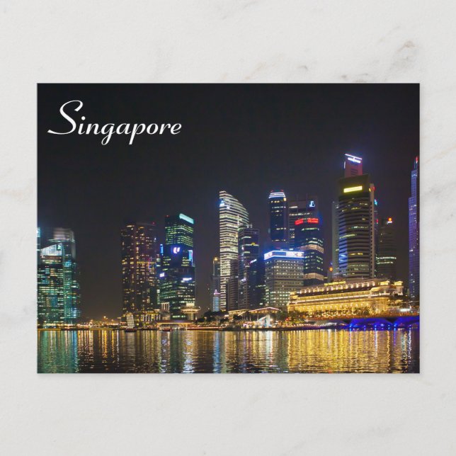 Carte Postale Skyline Singapour pittoresque (Devant)