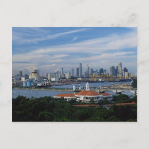 Carte Postale Skyline singapourien de Sentosa Island, Singapour