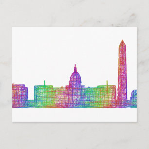 Carte Postale Skyline Washington DC