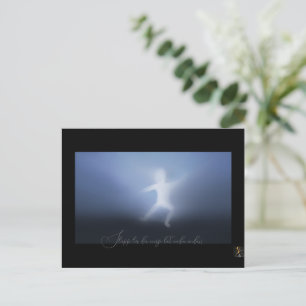 Carte Postale Släpp lös din energi låt anden et as blå vit bild