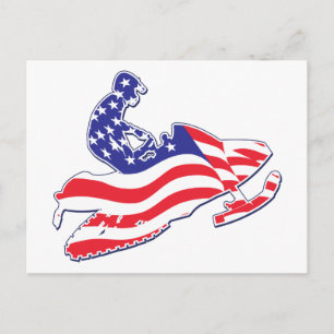Carte Postale Sledder patriotique