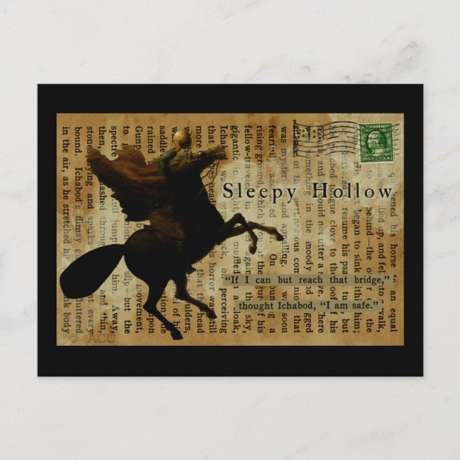 Carte Postale Sleepy Hollow Horseman sans tête 1 (Devant)