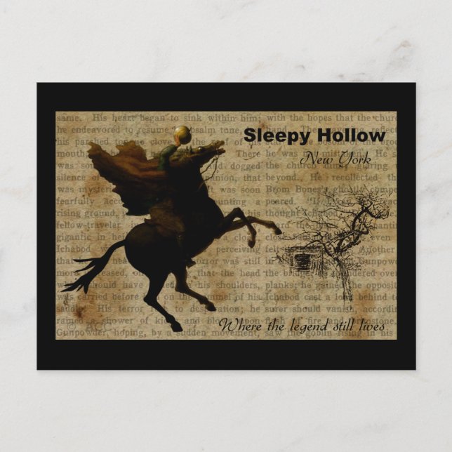 Carte Postale Sleepy Hollow Horseman sans tête 2 (Devant)