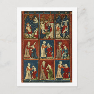 Carte Postale Sloane 1977 fol.2V Scènes Médicales et bibliques, 