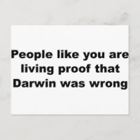 Slogan d'insulte darwinienne !