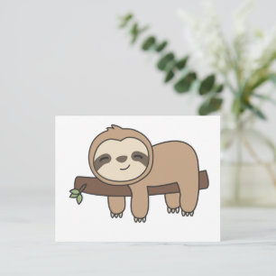 Carte Postale Sloth Funny Relaxez De Mignons Animaux Pour Enfant