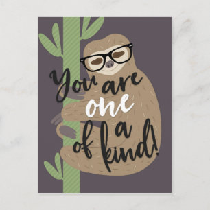 Carte Postale Sloth Life - Vous êtes l'un des types
