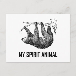 Carte Postale Sloth My Spirit Animal Drôle
