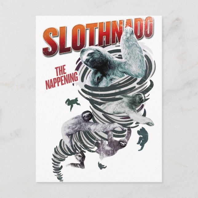 Carte Postale Slothnado : Le Nappement (Devant)