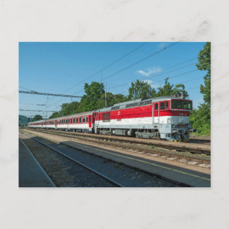 Carte Postale Slovaquie : Train de voyageurs passant par Sliac K